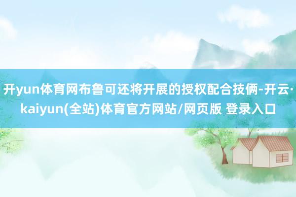 开yun体育网布鲁可还将开展的授权配合技俩-开云·kaiyun(全站)体育官方网站/网页版 登录入口