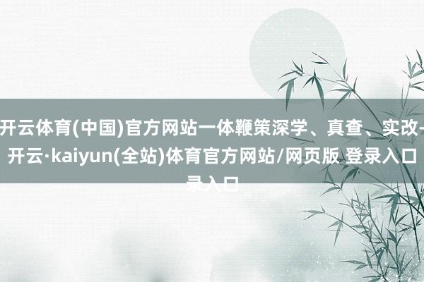 开云体育(中国)官方网站一体鞭策深学、真查、实改-开云·kaiyun(全站)体育官方网站/网页版 登录入口